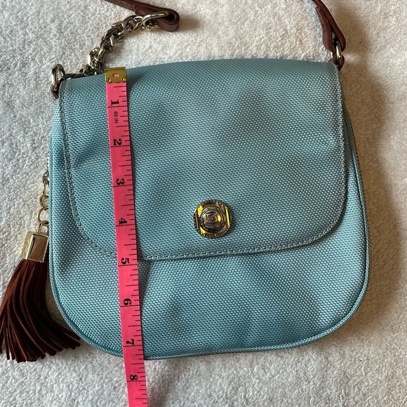 Vintage JPK Paris 75 crossbody bag, simple classic timeless, pale blue, leather - Picture 2 of 8